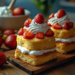 Bisquick shortcake with strawberries