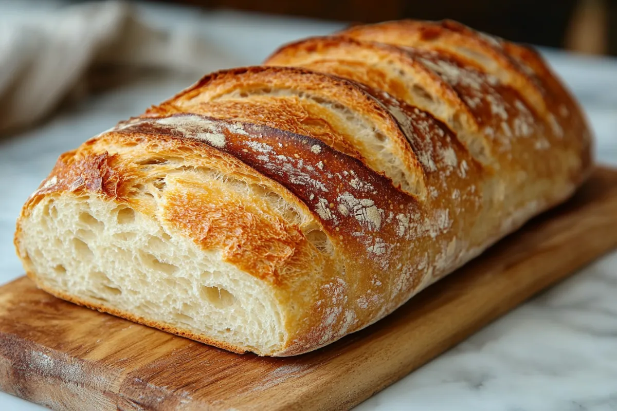 Sourdough bread texture for French toast