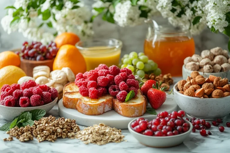 French toast breakfast spread