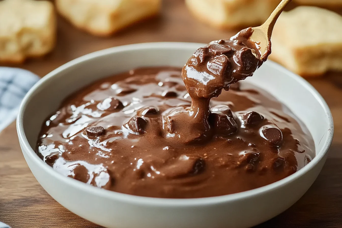 Chocolate gravy not thickening