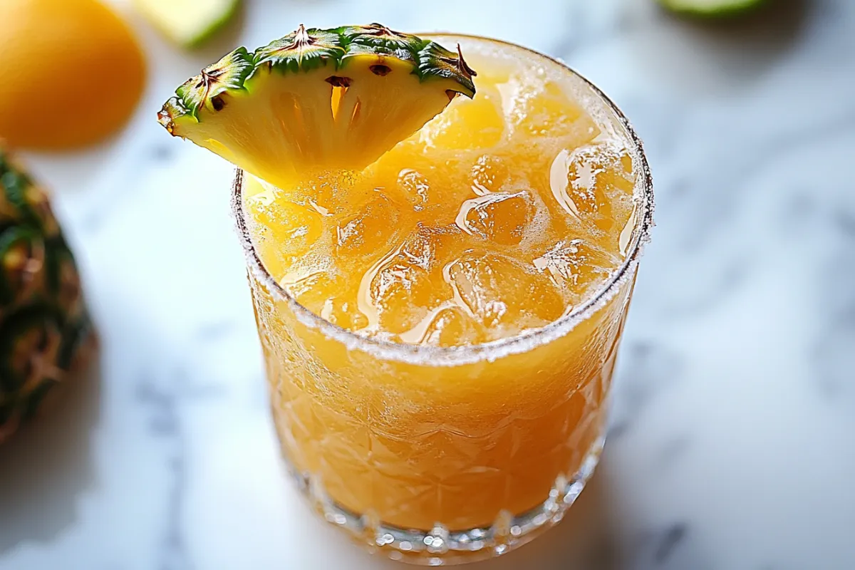 Pineapple margarita drink