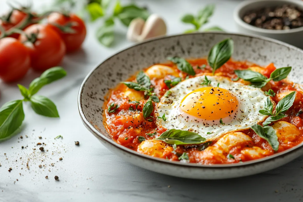 Shakshuka ready to eat