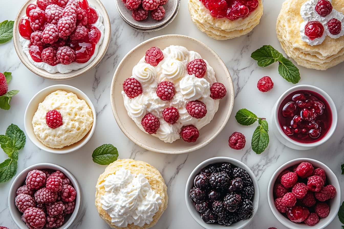 Is shortcake the same as a biscuit? Freshly baked treats.