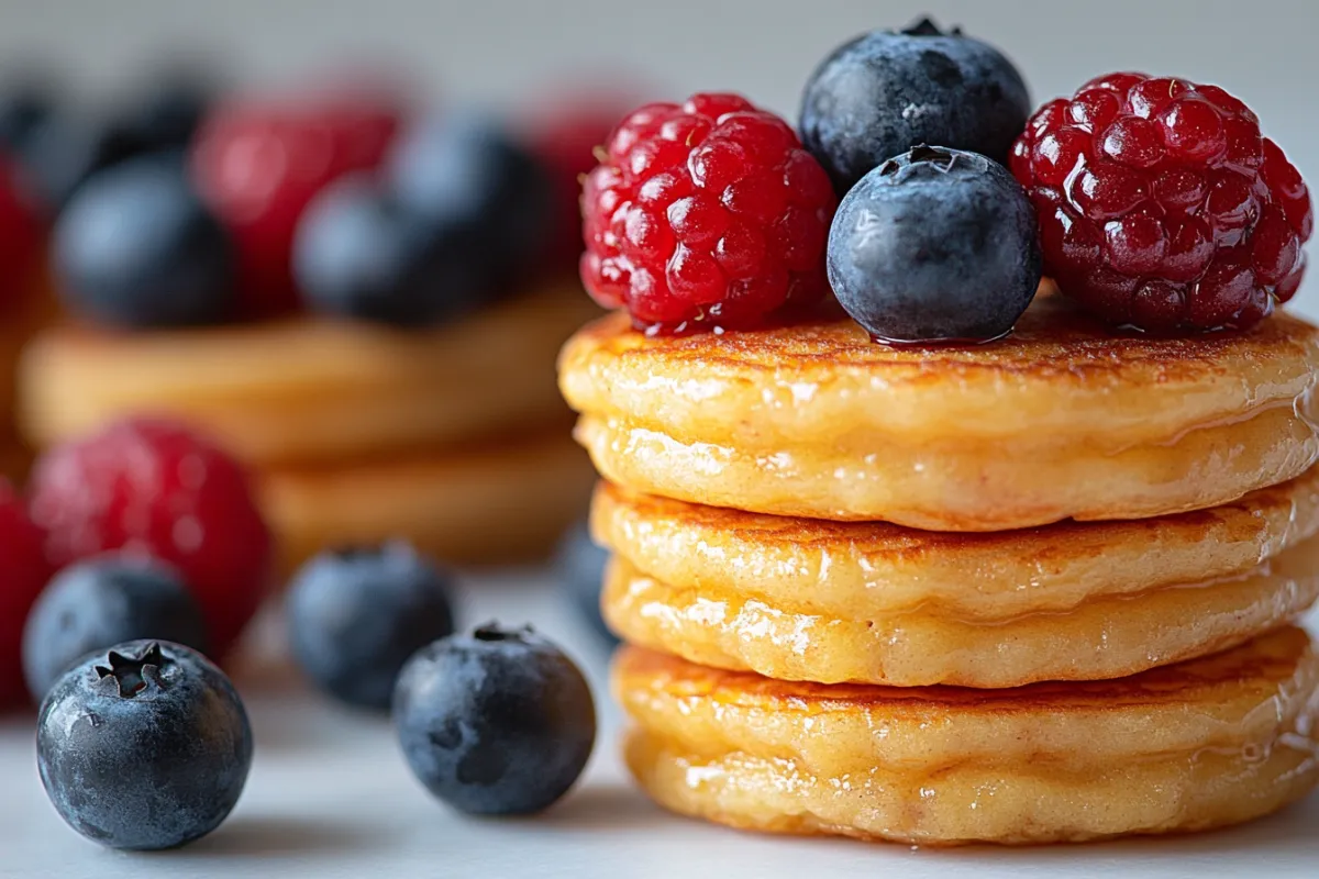 Mini Pancakes with Berries