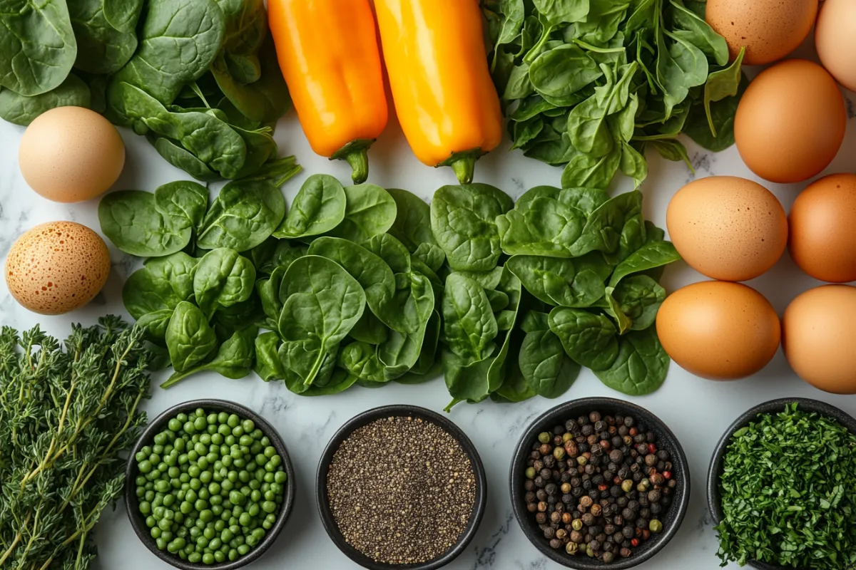 Green Shakshuka Ingredients