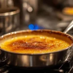 Crème Brûlée with caramelized sugar topping