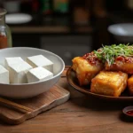 Difference between tofu and tauhu – side-by-side comparison of textures and preparations.