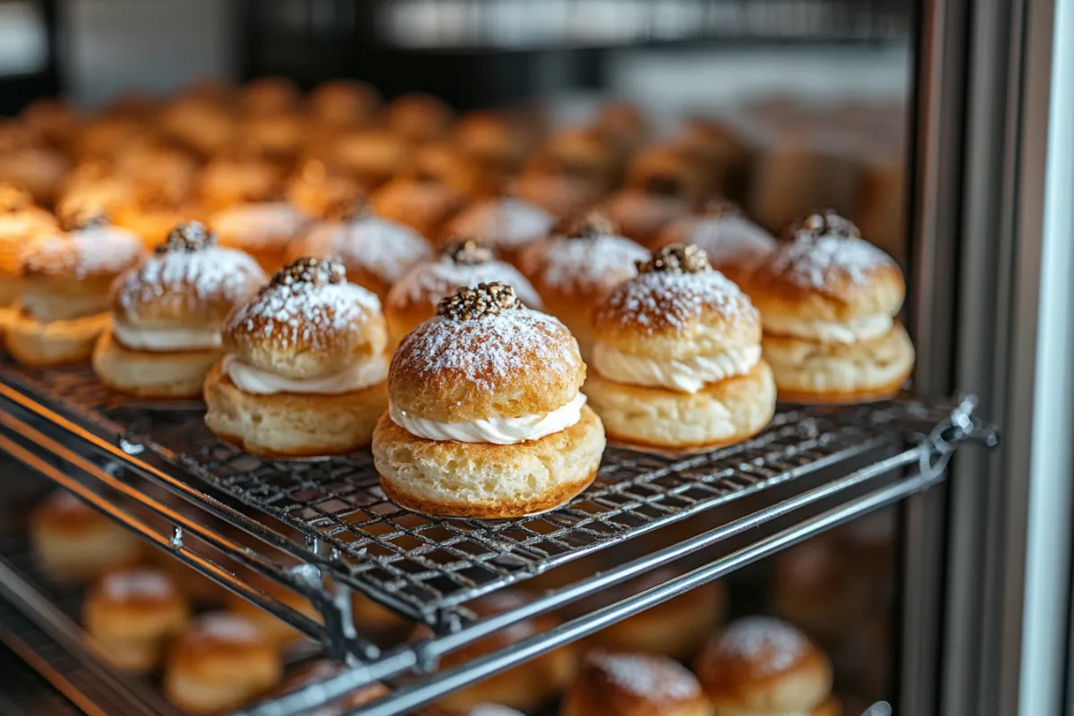 Thawing cream puffs in fridge