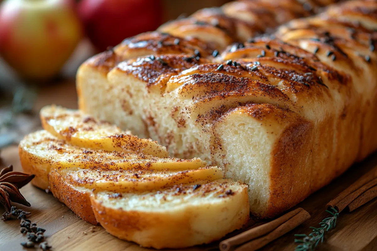 Cinnamon Swirl Apple Fritter Bread