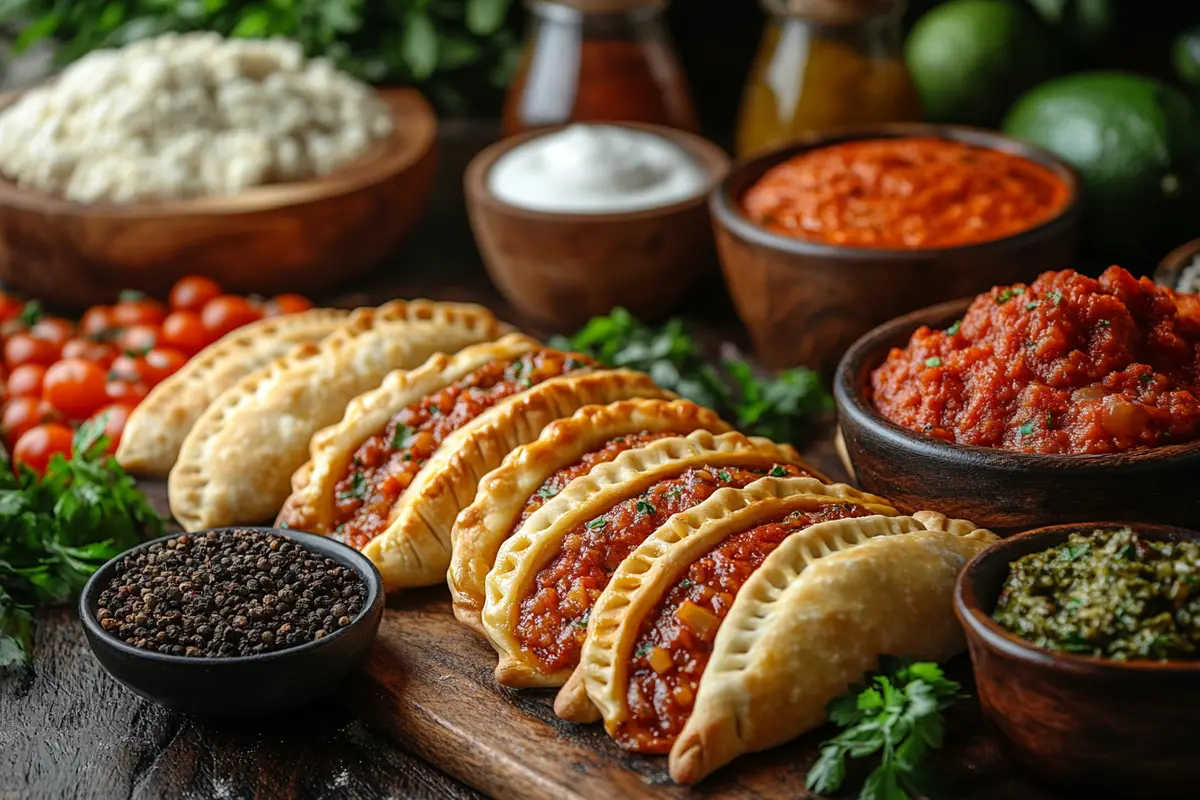 Empanada dough and fillings