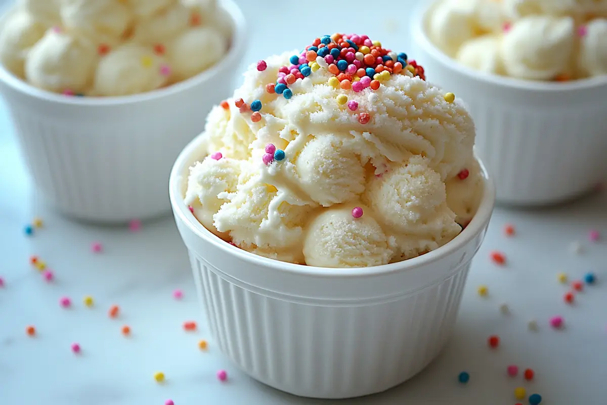 Snow Cream in a Bowl