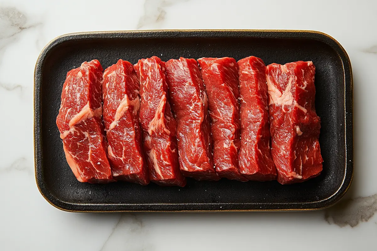 Sliced Cooked Hanger Steak